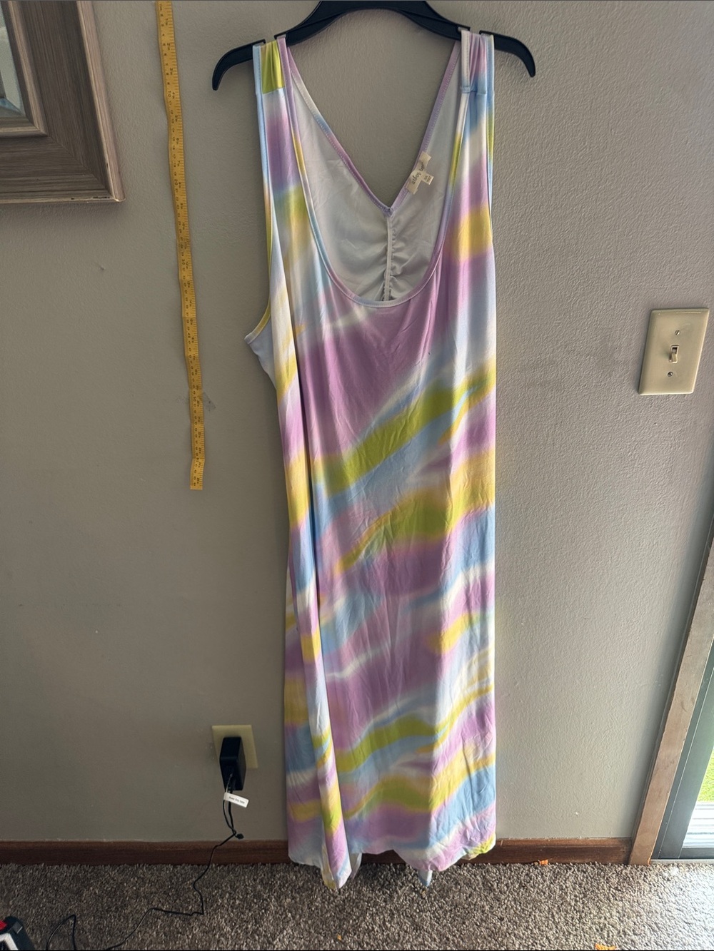 Pastel Multi-Stripe Sleeveless Maxi Dress